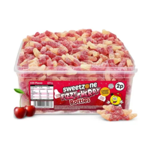 Sweetzone Fizzy Cherry Bottles 350 Pieces 805g