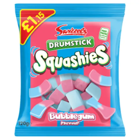 Squashies Drumstick Bubblegum 120g