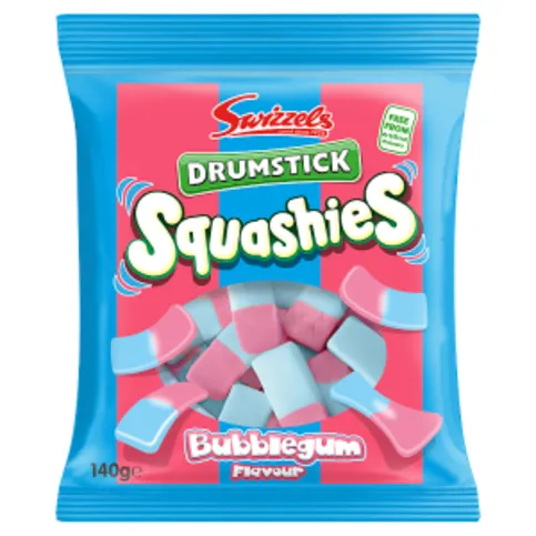 Swizzels Drumstick Squashies Bubblegum Flavour 140g