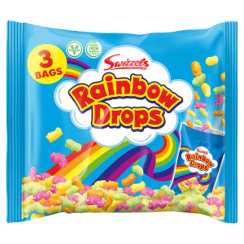 Swizzels Rainbow Drops 3 Bags 96g