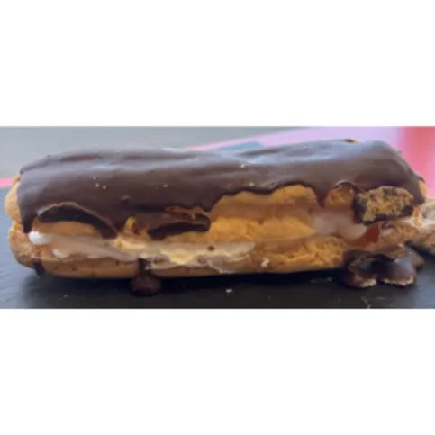 Synthetic Cream Chocolate Eclair