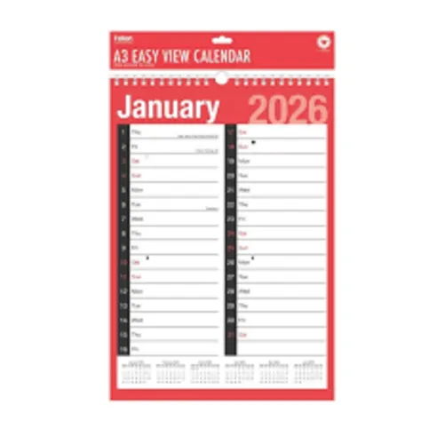 TALLON A3 EASY VIEW CALENDAR