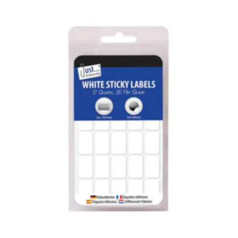 Tallon White Sticky Labels