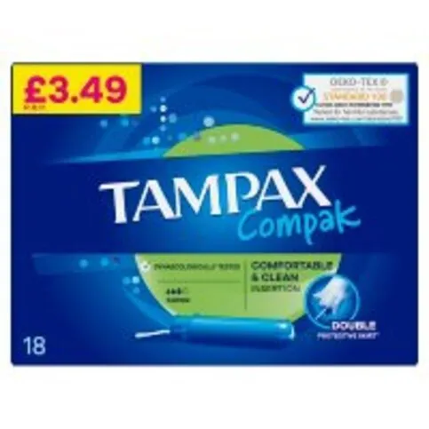 TAMPAX COMPAK SUPER PM£3.49 18PK
