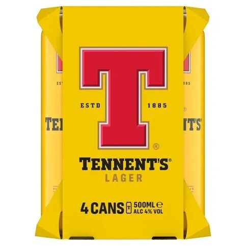 Tennents Lager 4 x 500ml