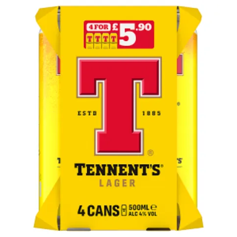 Tennent's Lager 4 x 500ml