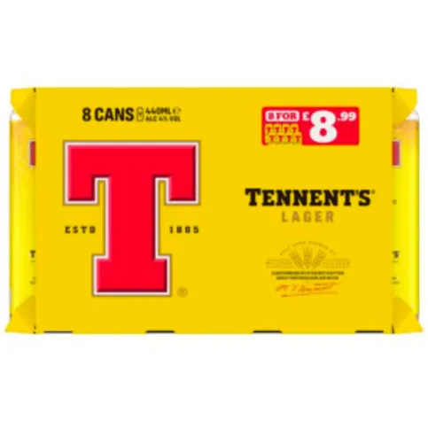 tennents lager 8pck x440ml