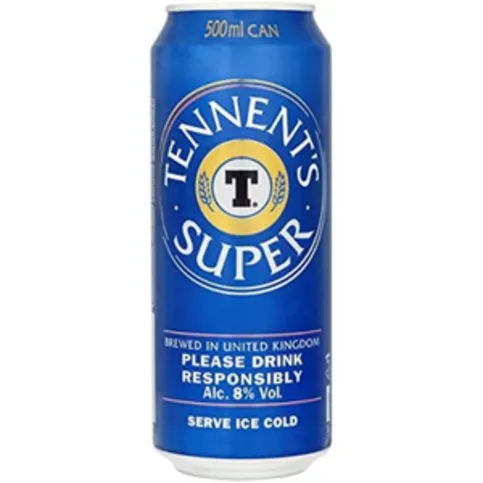 Tennent's Super Strong Lager Beer Can 500ml