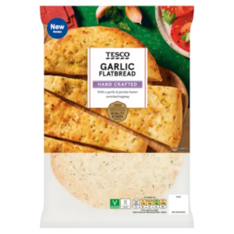 Tesco Garlic Flatbread