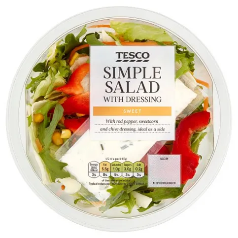 Tesco Simple Salad Bowl 165g