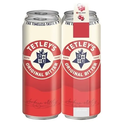 Tetley's Original Bitter Ale Beer 4 x 440ml