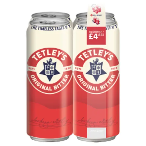 Tetley's Original Bitter Ale Beer 4 x 500ml