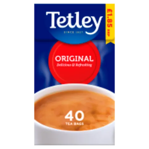 TETLEY TEA BAGS PM£1.85 40S