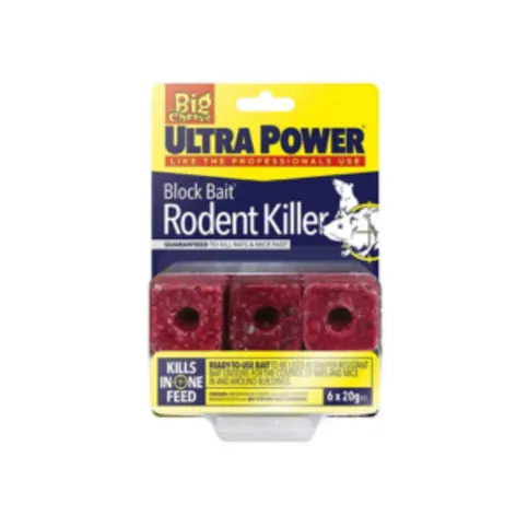 The Big Cheese Ultra Power Block Bait² Rodent Killer Refill Pack (Pack of 6)
