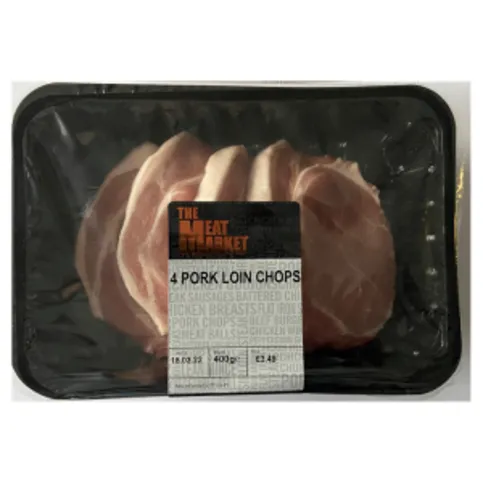 The Meat Market 4 Pork Chops 400g