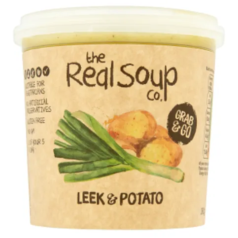 The Real Soup Co. Fresh Grab & Go Soup Leek & Potato 380g
