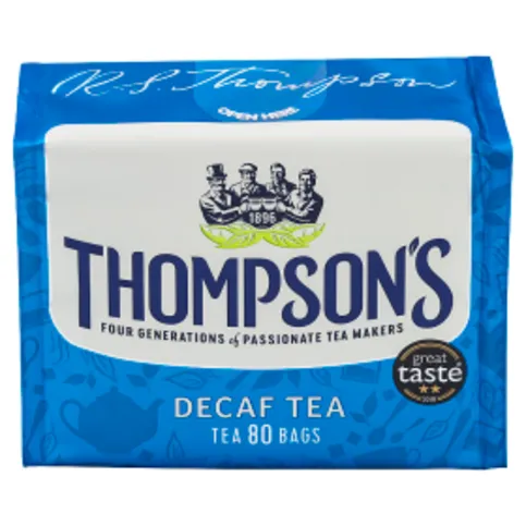 Thompson's Decaf Tea - 80 Tea Bags 250g