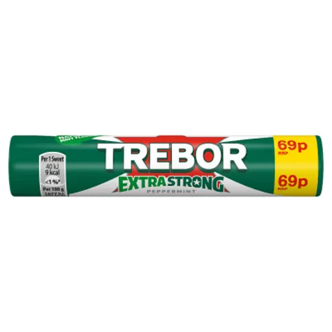 Trebor Extra Strong Peppermint 69p 41.3g