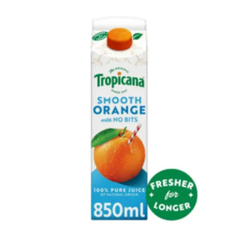 Tropicana Smooth Orange Juice Pm2.95 850ml
