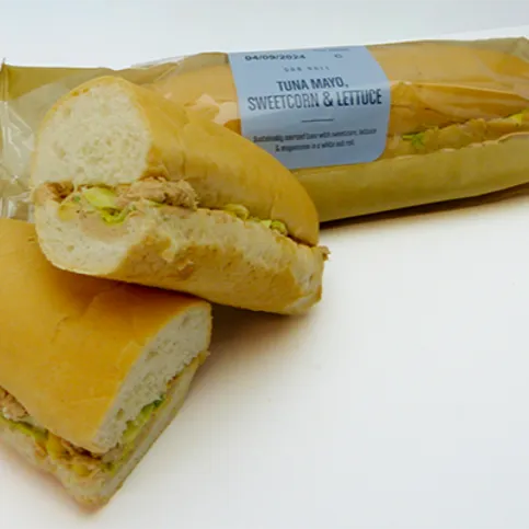Tuna Mayo, Sweetcorn and Lettuce Baguette