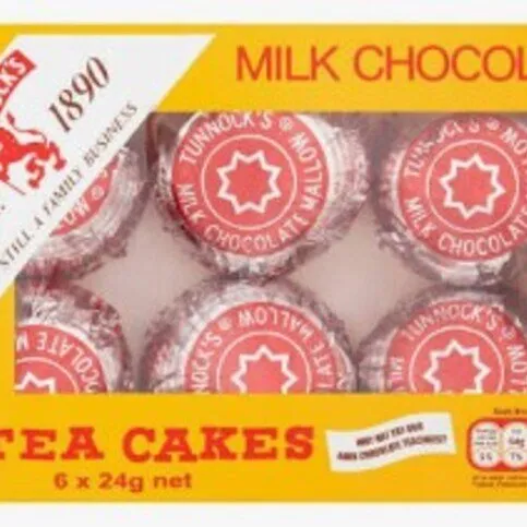 TUNNOCKS MILK CHOC TEACAKES 6 PACK