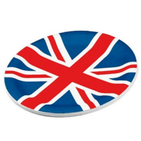 Union Jack 23cm Plates 6 Pack
