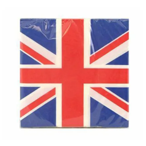 Union Jack Paper Napkins 12 Pack