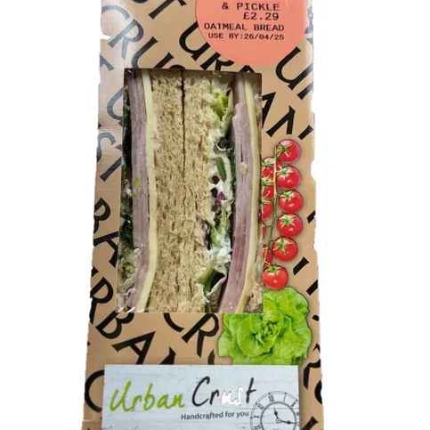 Urban Crust Ham Cheese & Pickle Sandwich