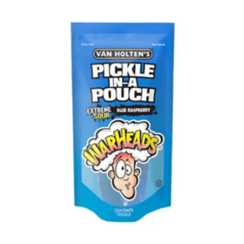 Van Holten's Pickle In A Pouch Extreme Sour Warheads Blue Raspberry 306g