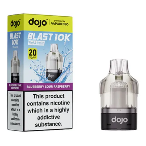 Vaporesso Dojo Blast 10K Pre Filled Pod Blueberry Sour Raspberry