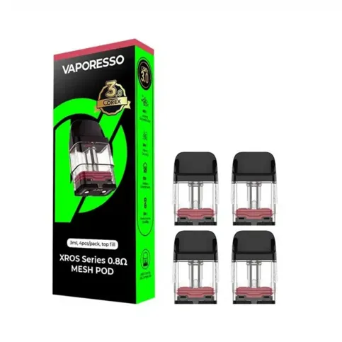 Vaporesso Xros Series Mesh Pods Top Fill 4pcs 2ml