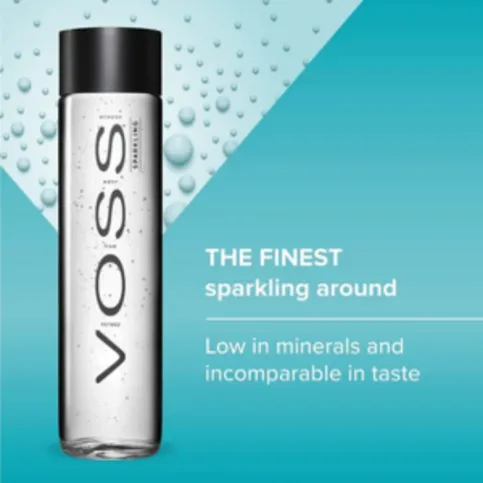 VOSS Sparkling Water 800ml Glass Bottle
