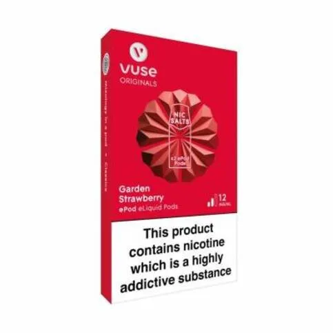 Vuse Garden Strawberry ePod eLiquid Pods 12mg/ml 2 pack