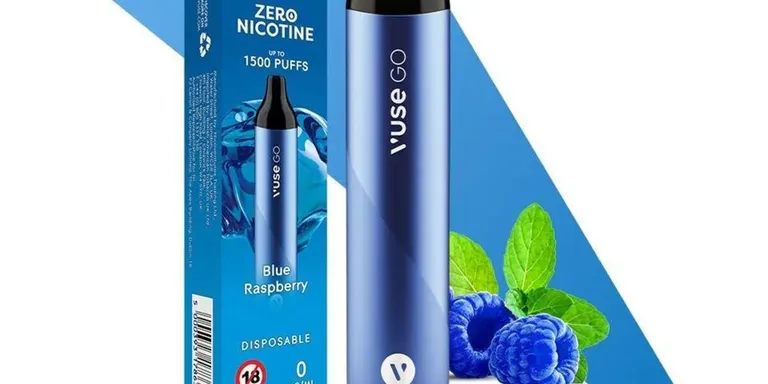 vuse go max zero nic blue raspberry 1500 puff