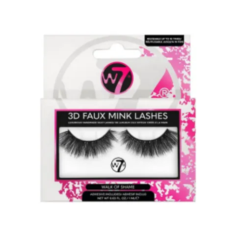 W7 3D FAUX MINK LASHES - WALK OF SHAME EACH