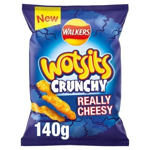Walkers Wotsits Crunchy Really Cheesy 140g