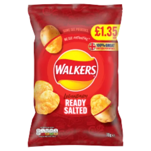WALKERS READY SALTED PM£1.35 70G