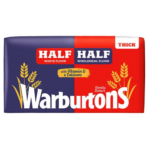 Warburtons Half & Half Toastie 800g