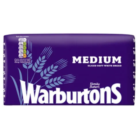 BREAD: WARBURTONS WHITE MEDIUM 800G