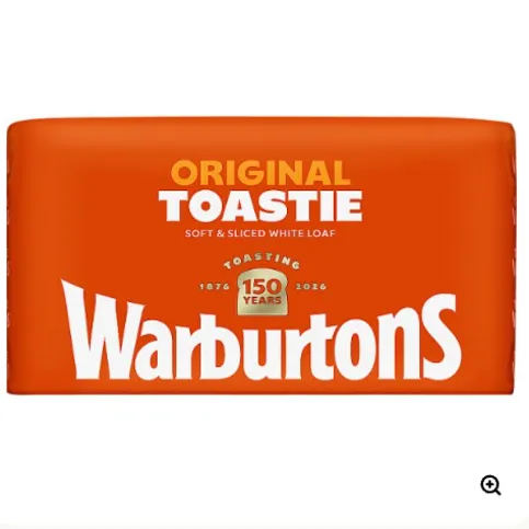 Warburtons Original Toastie Soft & Sliced White Loaf 800g