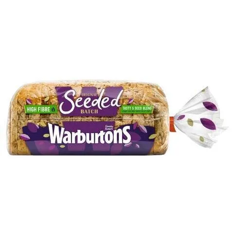 BREAD: WARBURTONS SEEDED BATCH 5 SEEDS 400G