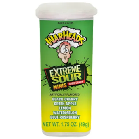 Warheads Extreme Sour Minis Hard Candy 49g