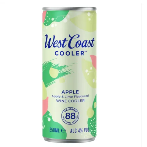West Coast Cooler Apple Single Tin 250ml