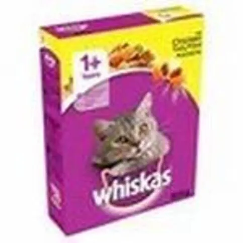 Whiskas 1+ Dry Cat Complete Cat Food with Chicken 340g