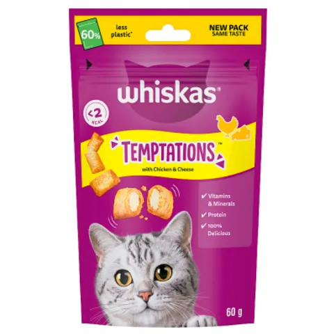Whiskas Temptations Chick & Cheese 60g