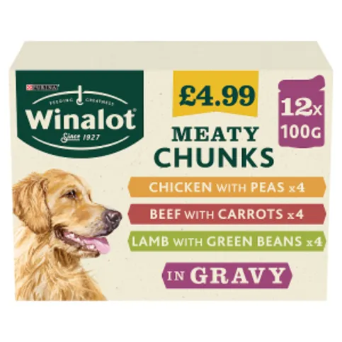 Winalot Meaty Chunks in Jelly 12 x 100g (1.2kg)