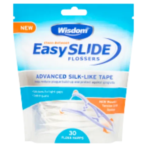 WISDOM EASY SLIDE FLOSSERS 30PK