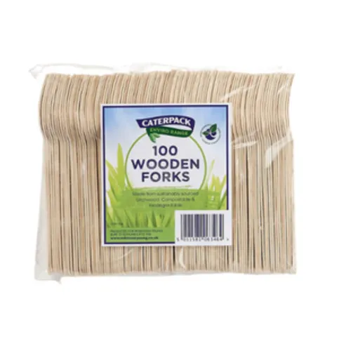 Wooden Forks 100 Pack