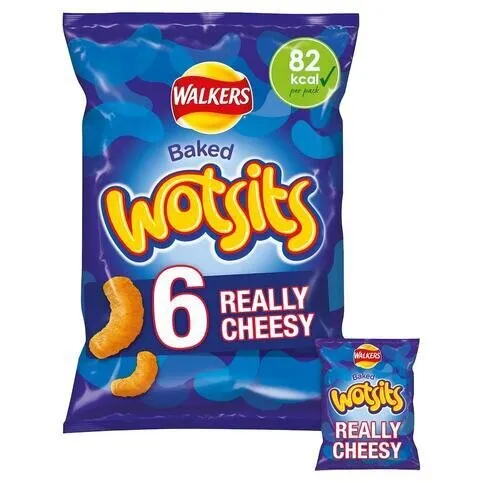 Wotsits® Cheesy Flavour, 6 pack