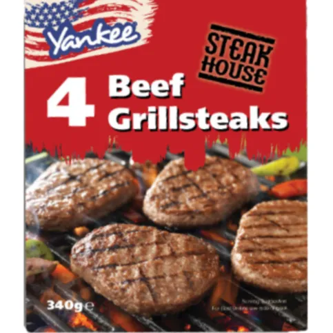 Yankee Beef Steaks Grilled 340g